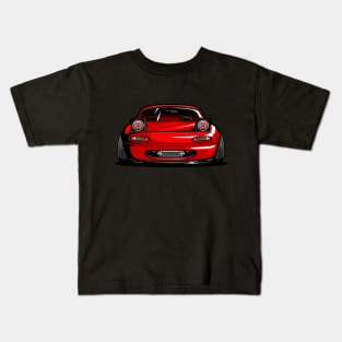 Mazda MX-5 Miata Red Kids T-Shirt